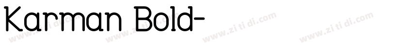 Karman Bold字体转换